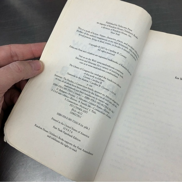 Diamonds in the Shadows by: Caroline B. Cooney, paperback book - Picture 2 of 5